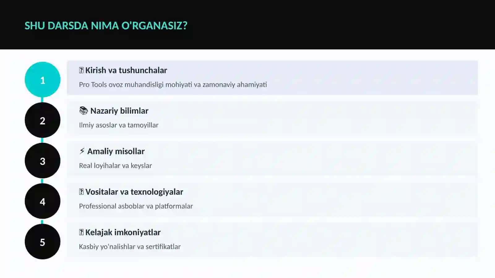 Pro Tools ovoz muhandisligi 4