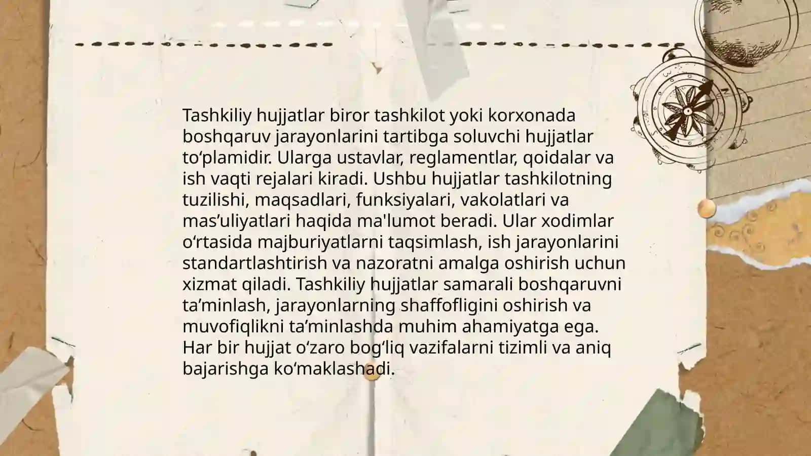 Tashkiliy hujjatlar haqida maʼlumot 4