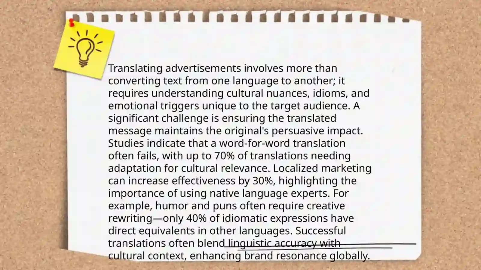 Advertisement translation 4