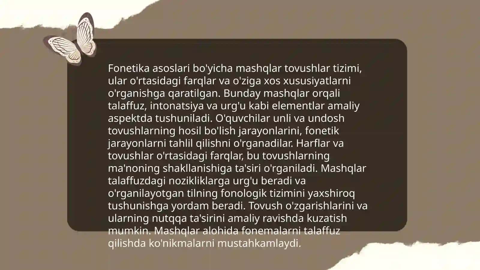 Obloberdiyeva Muattarning ona-tili va uni oʻqitish metodikasi fanidan tayyorlagan slayd 4