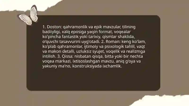 Adabiy tur va janrlar 4