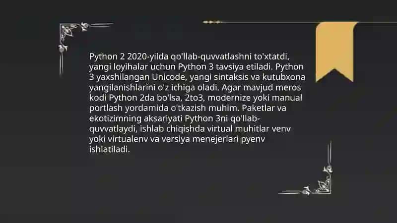 Python dasturlash tili, Python dasturlash tilini oʻrnatish 4
