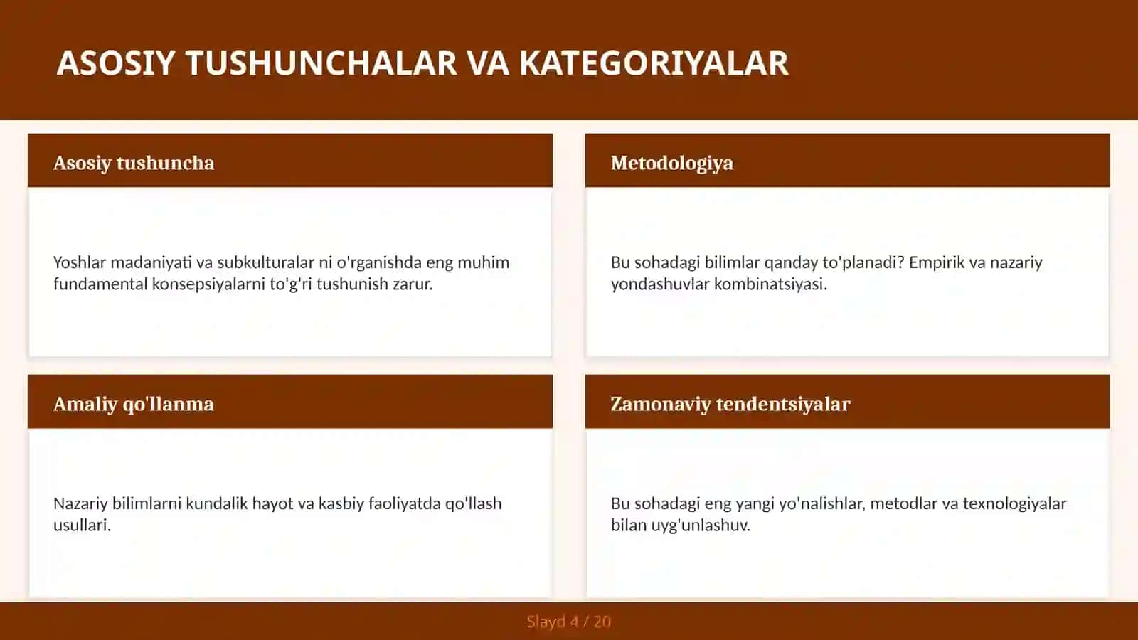 Yoshlar madaniyati va subkulturalar 4