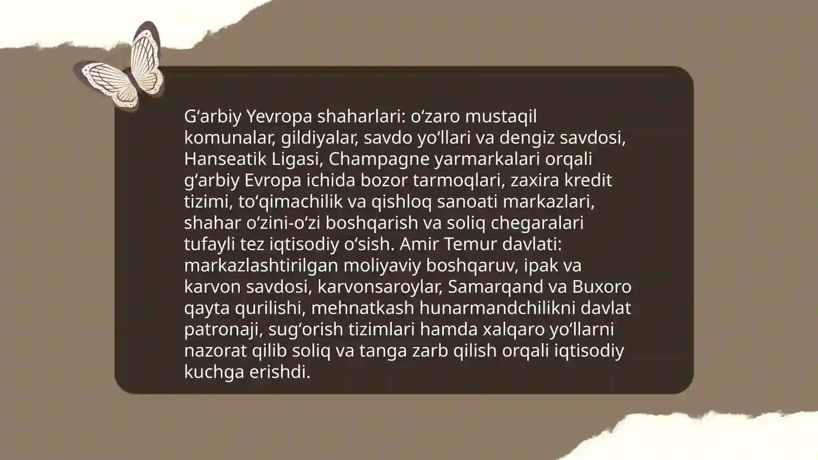 Rivojlangan õrta asrlar davlatlari taraqqiyoti va tanazzuli sabablari 4