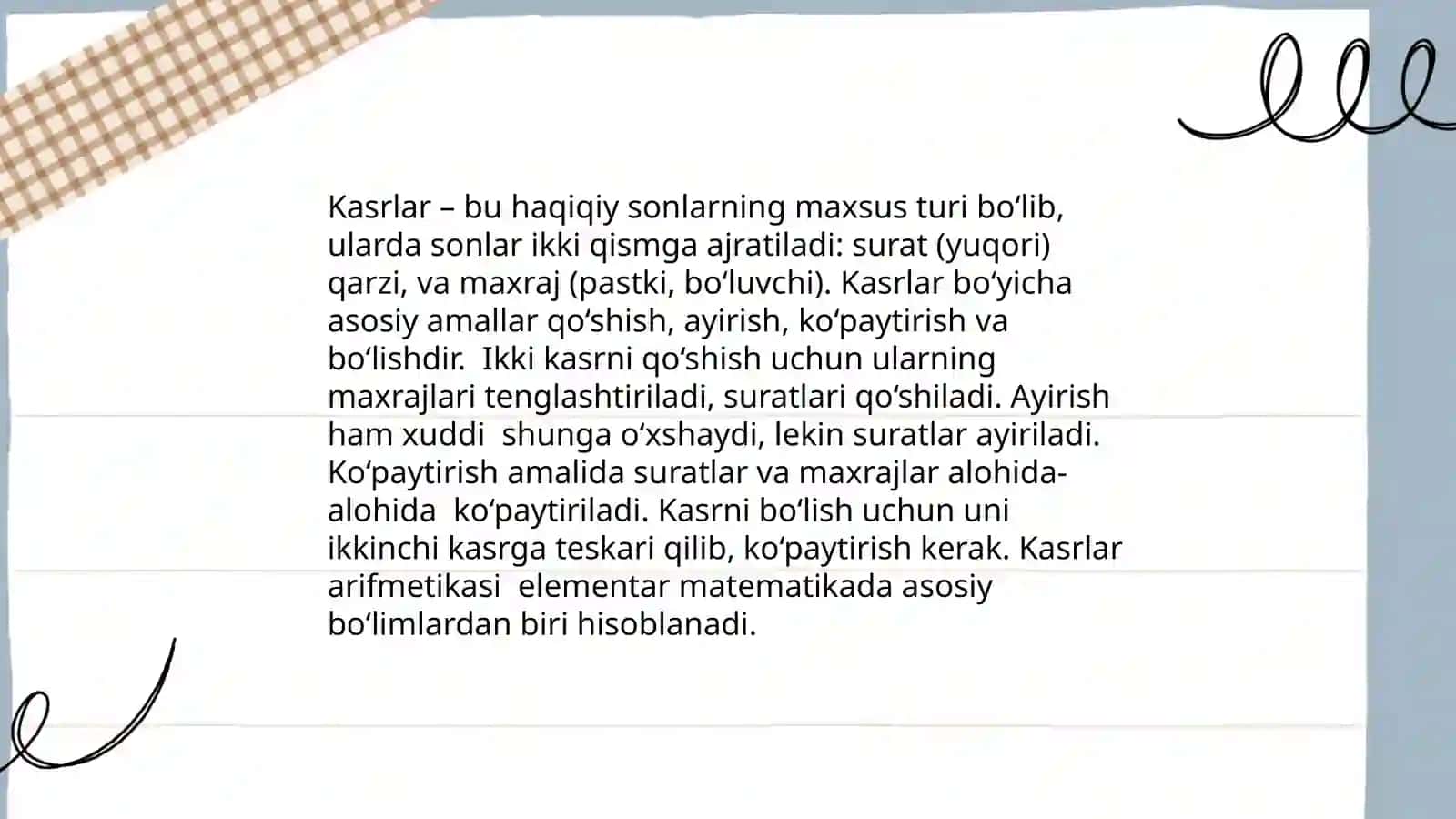 Elementar matematika yoʼnalishlari qismi 4