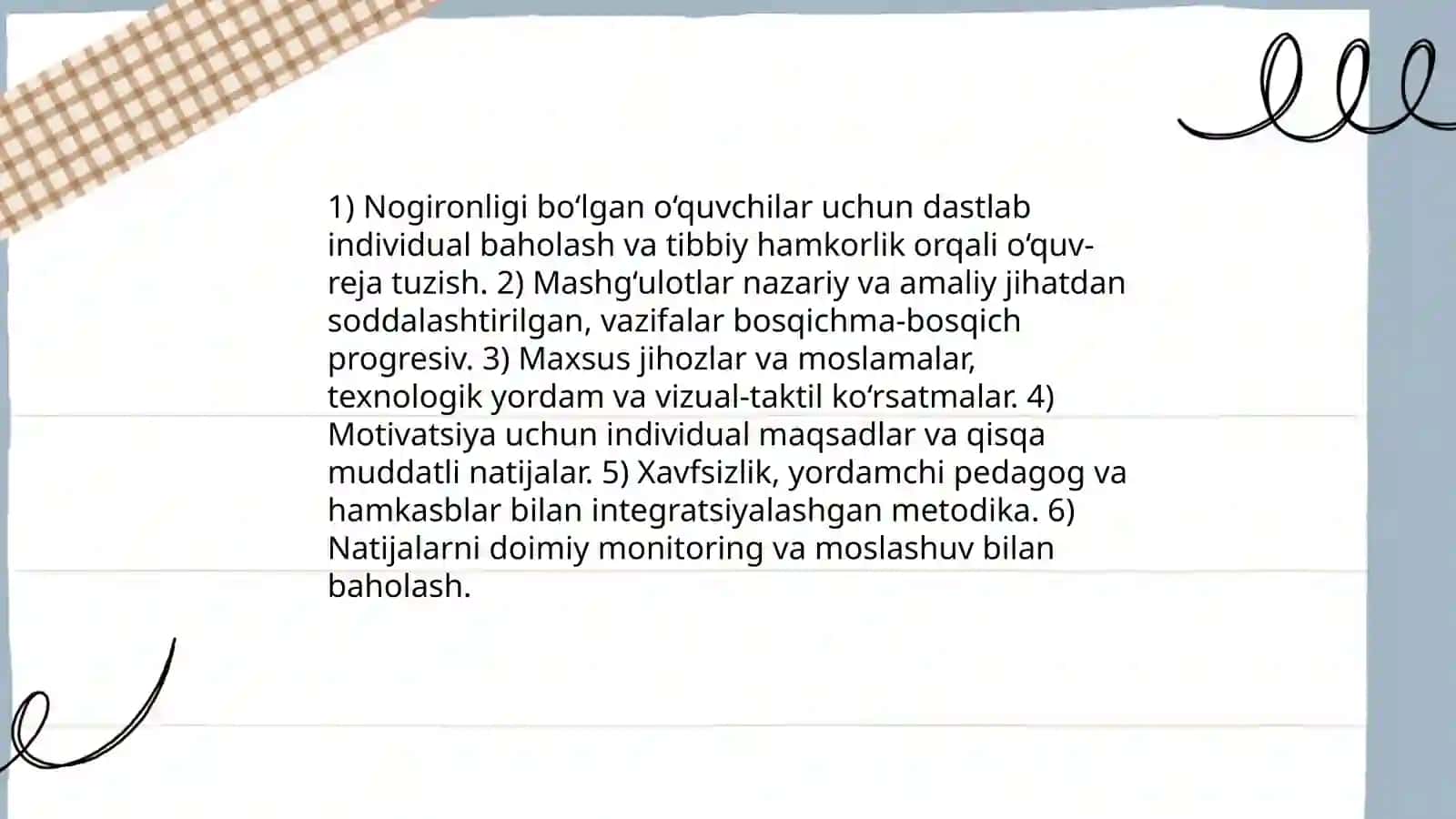 Jismoniy tarbiya darslarida o’quvchilar faoliyatini tashkil etish usullari 4