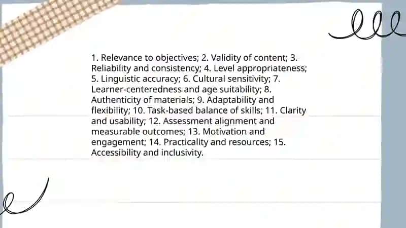 Lecture 7: The problem of evaluation and adaptation teaching materials 4