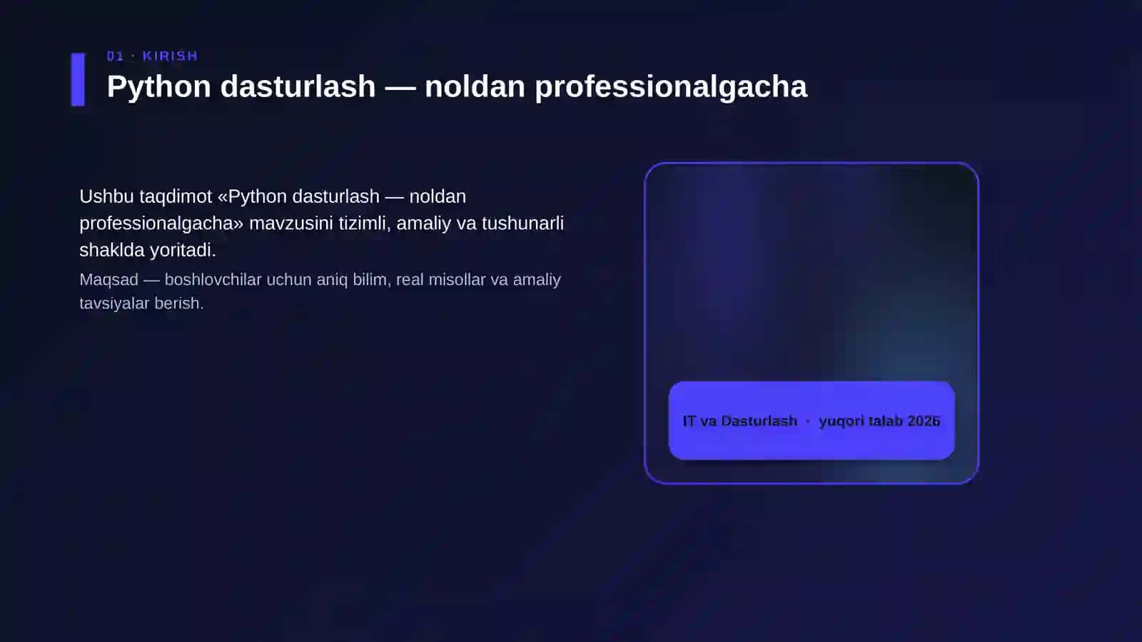 Python dasturlash — noldan professionalgacha 4