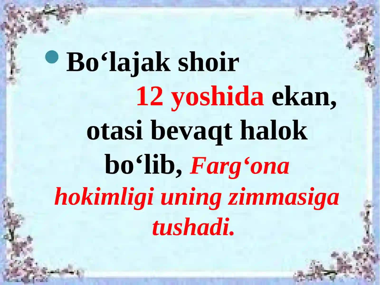 Nosirova Guldo'na - ZAHIRIDDIN MUHAMMAD BOBUR - buyuk shaxs 4