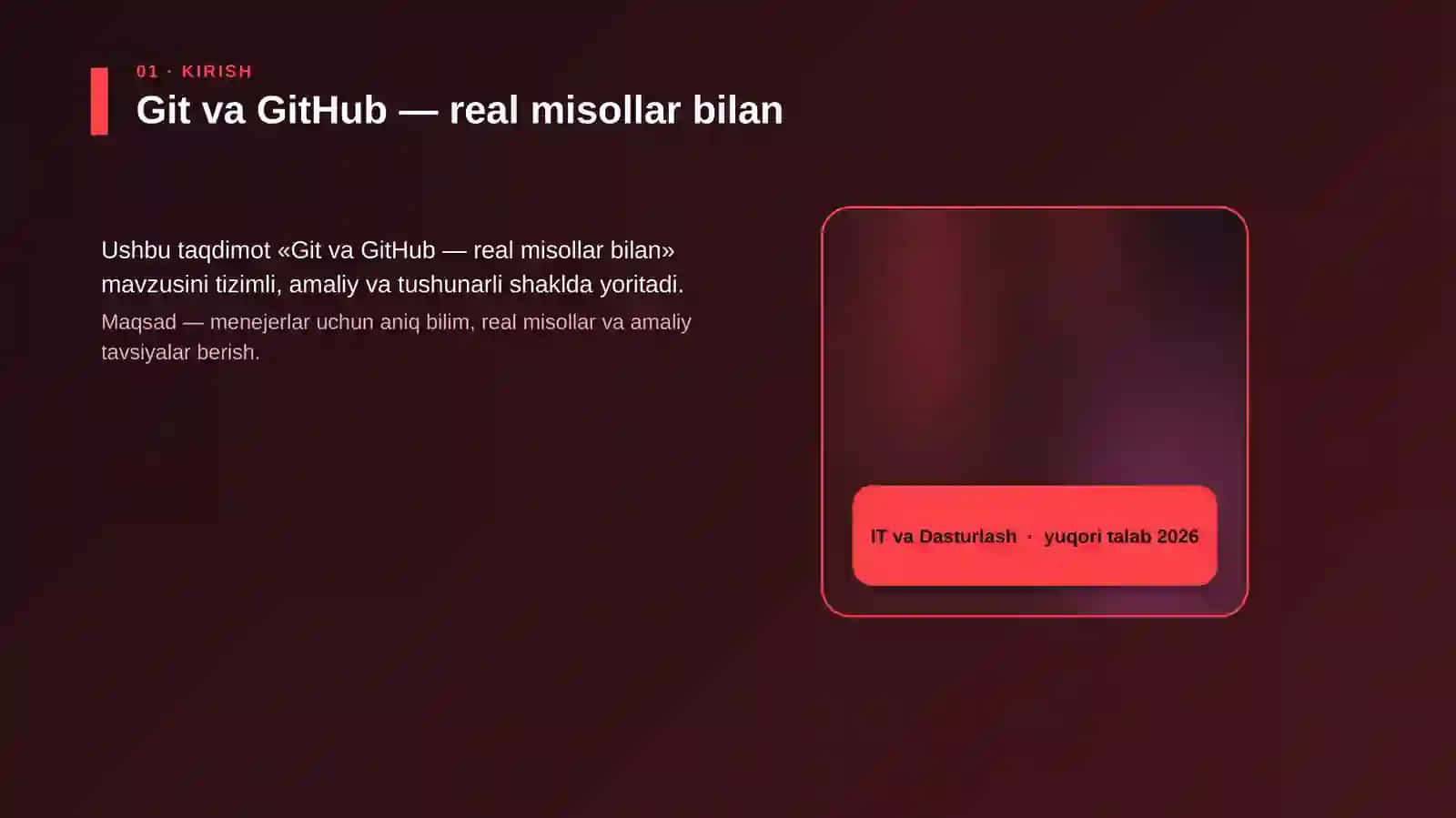Git va GitHub — real misollar bilan 4