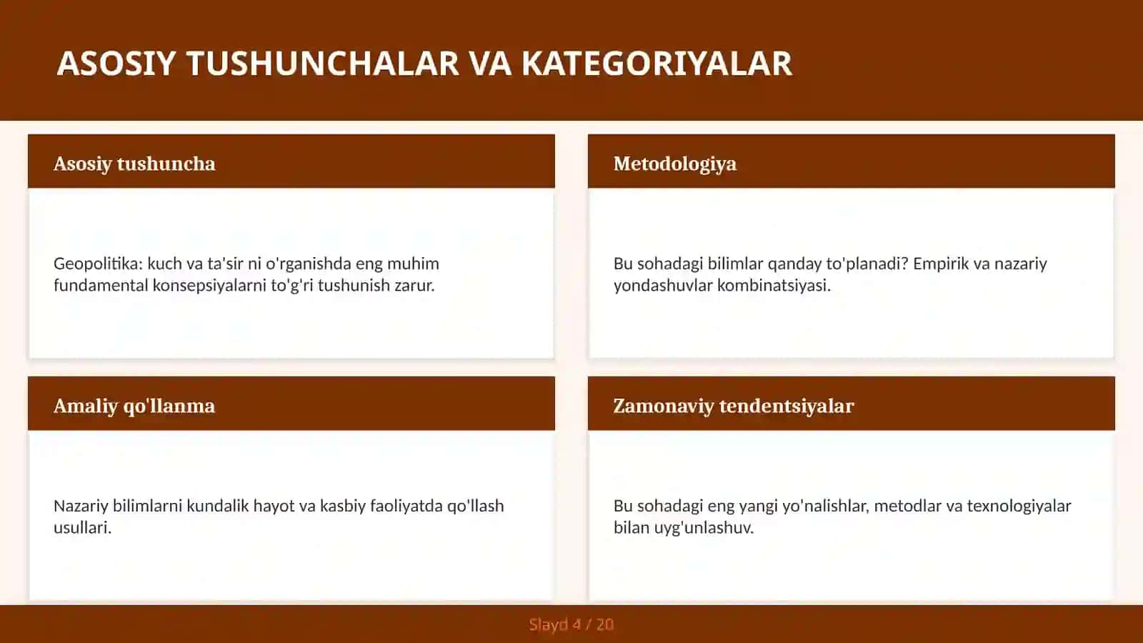 Geopolitika: Kuch va Ta'sir 4