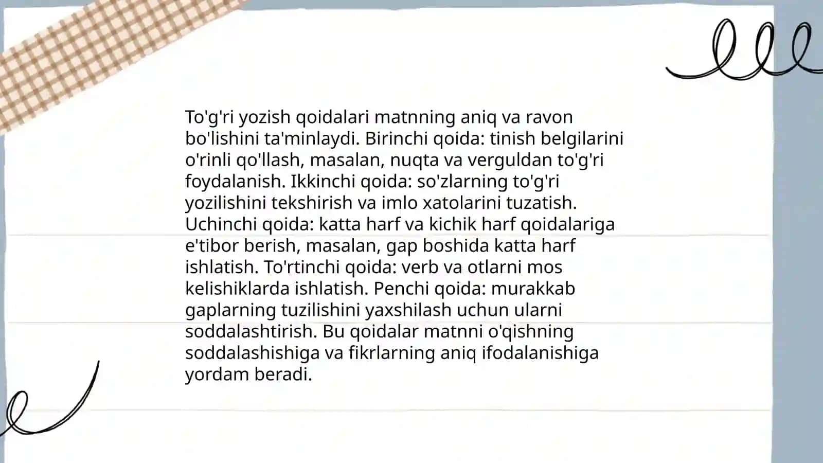 So'z turkumlarini o'rganishda orfografik bilimlar 4
