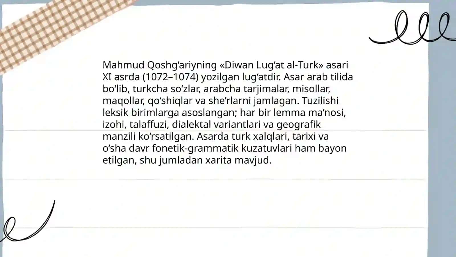 Mahmud Qoshg'ariy -tilshunos olim 4