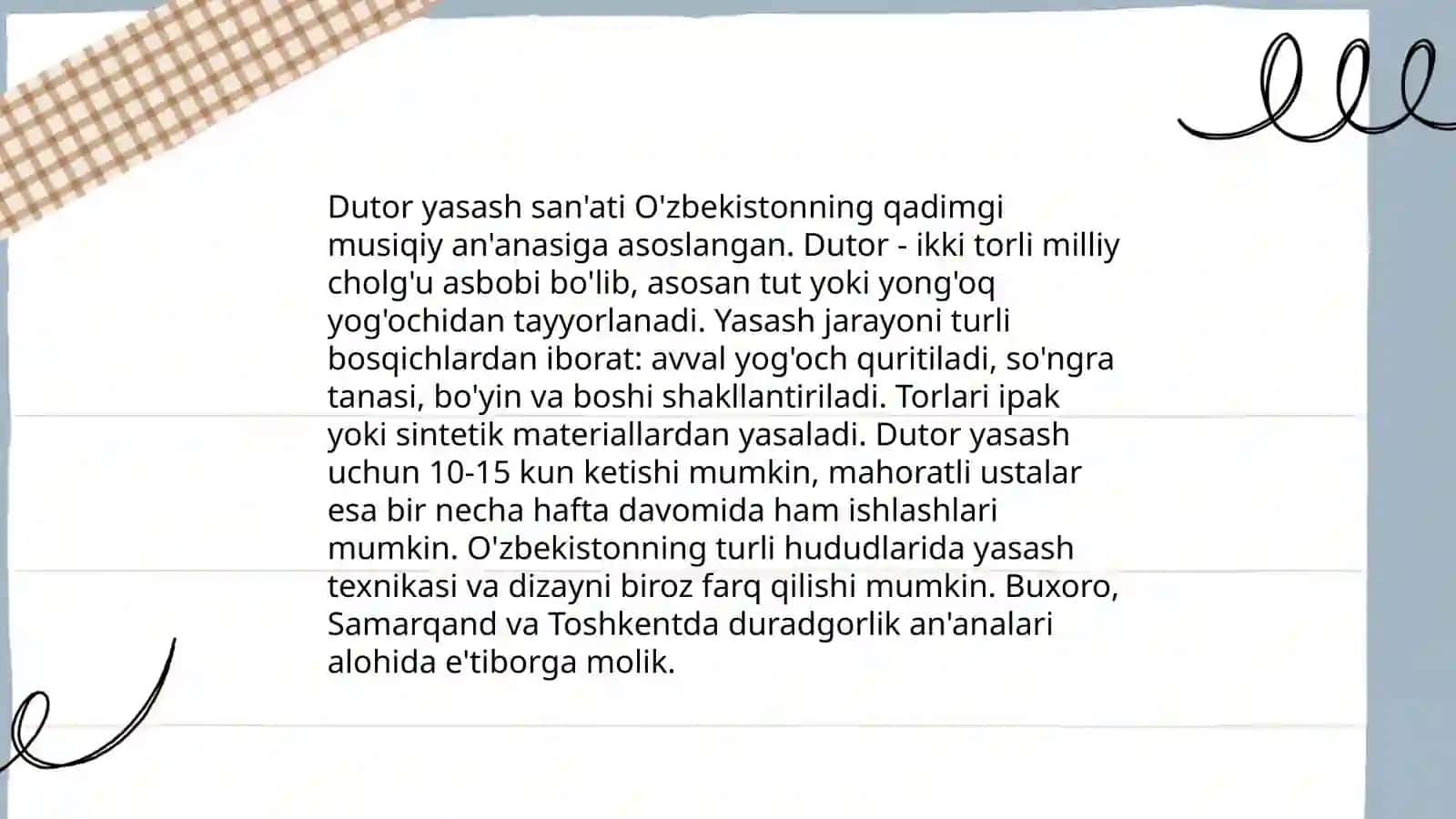 Dutor cholg'u asbobi 4