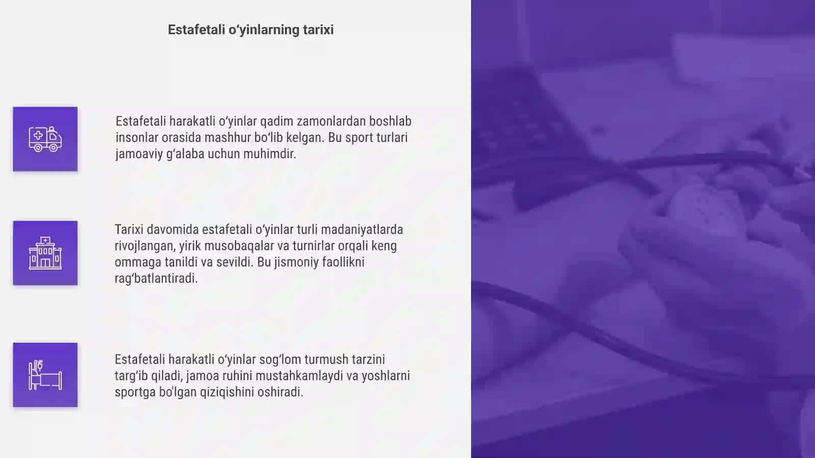 Estafetali harakatli oʻyinlarni oʻtkazish 4