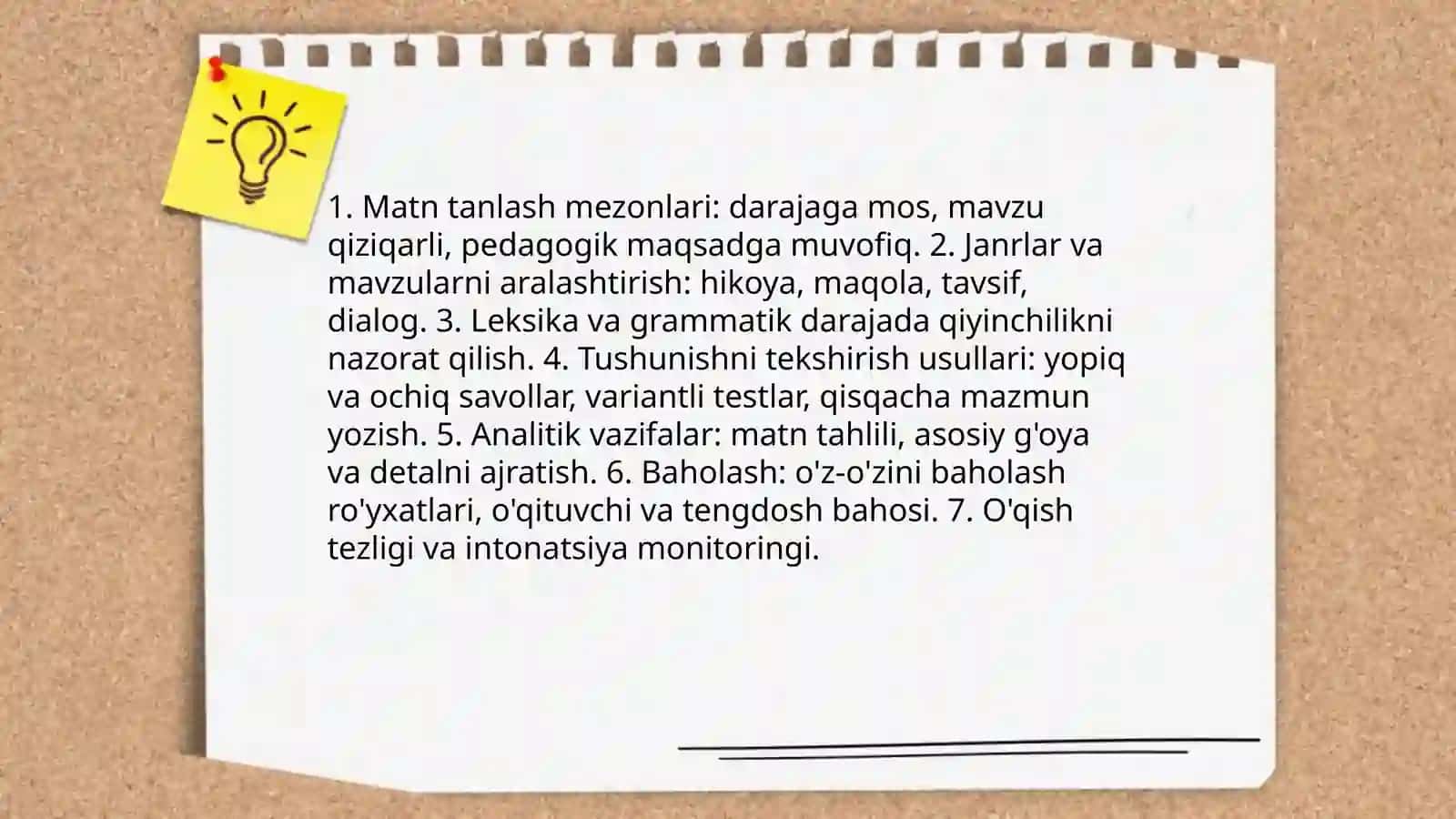 Yordamchi maktab Ona tili darslarida mustaqil ishlar 4