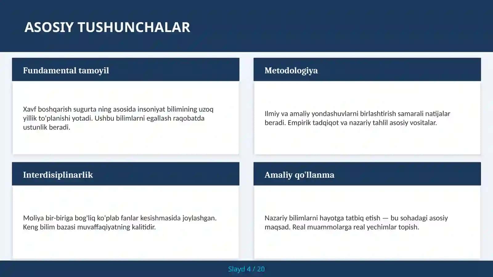 Xavf boshqarish sugurta 4