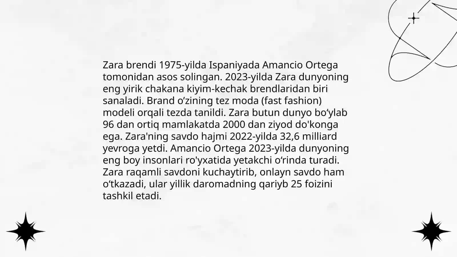 Inditex kompaniyasining tarixi 4