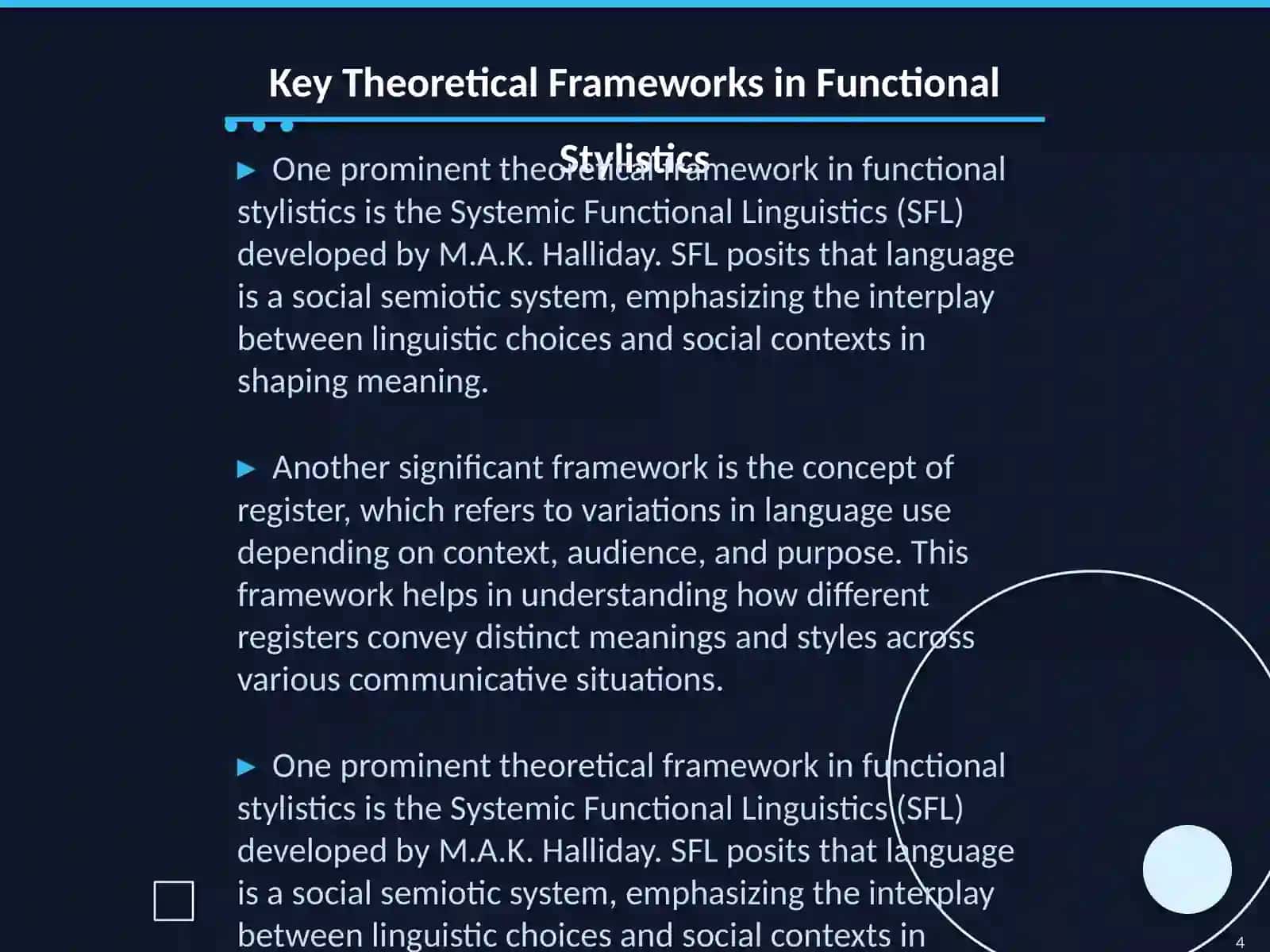 Functional Stylistics 4