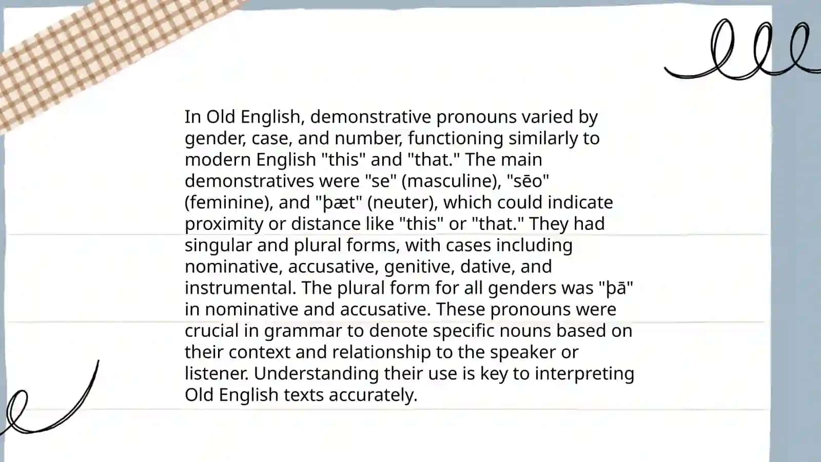 Personal Pronouns in Old English 4