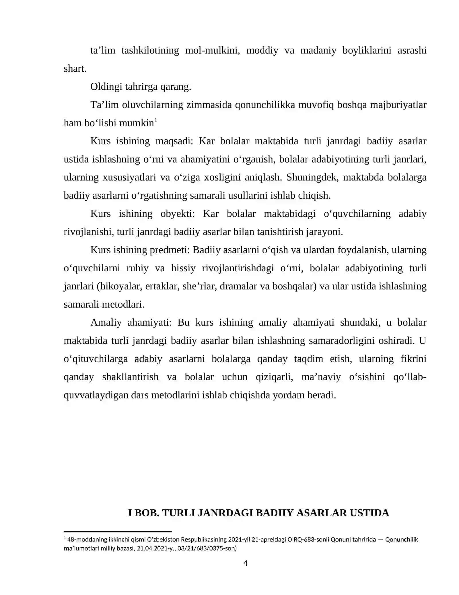 Kar bolalar maktabida turli janrdagi badiiy asarlar ustida ishlash 4