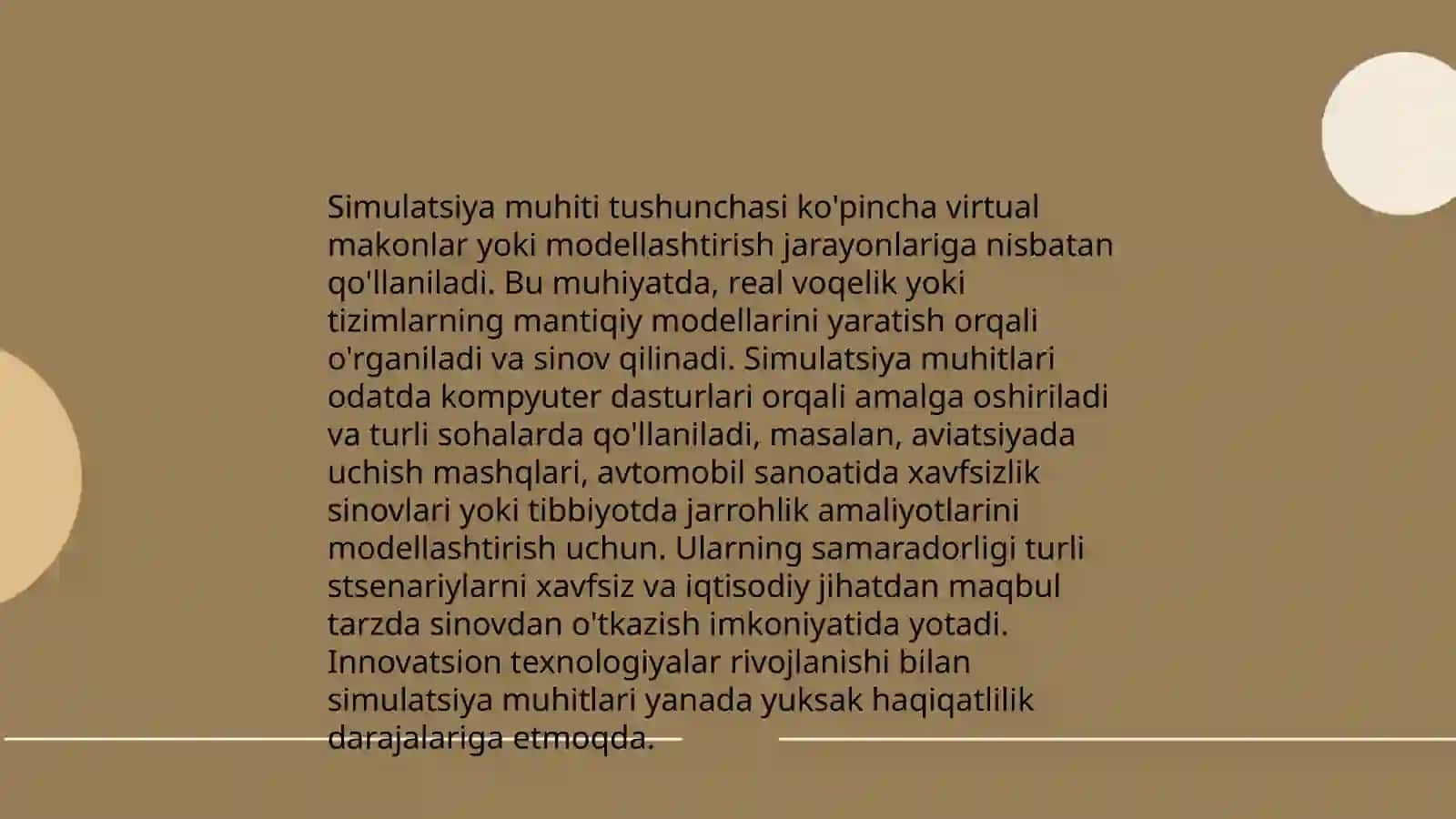 Wolfram Mathematica simulyatsiya muhiti haqida tushuncha bering 4