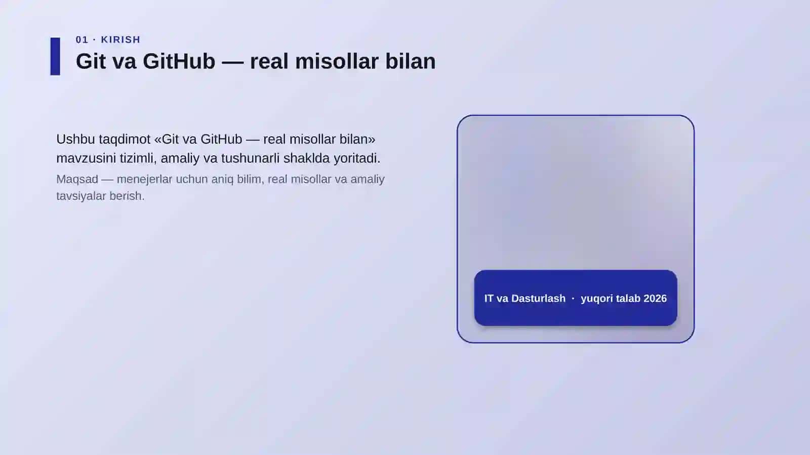 Git va GitHub — real misollar bilan 4
