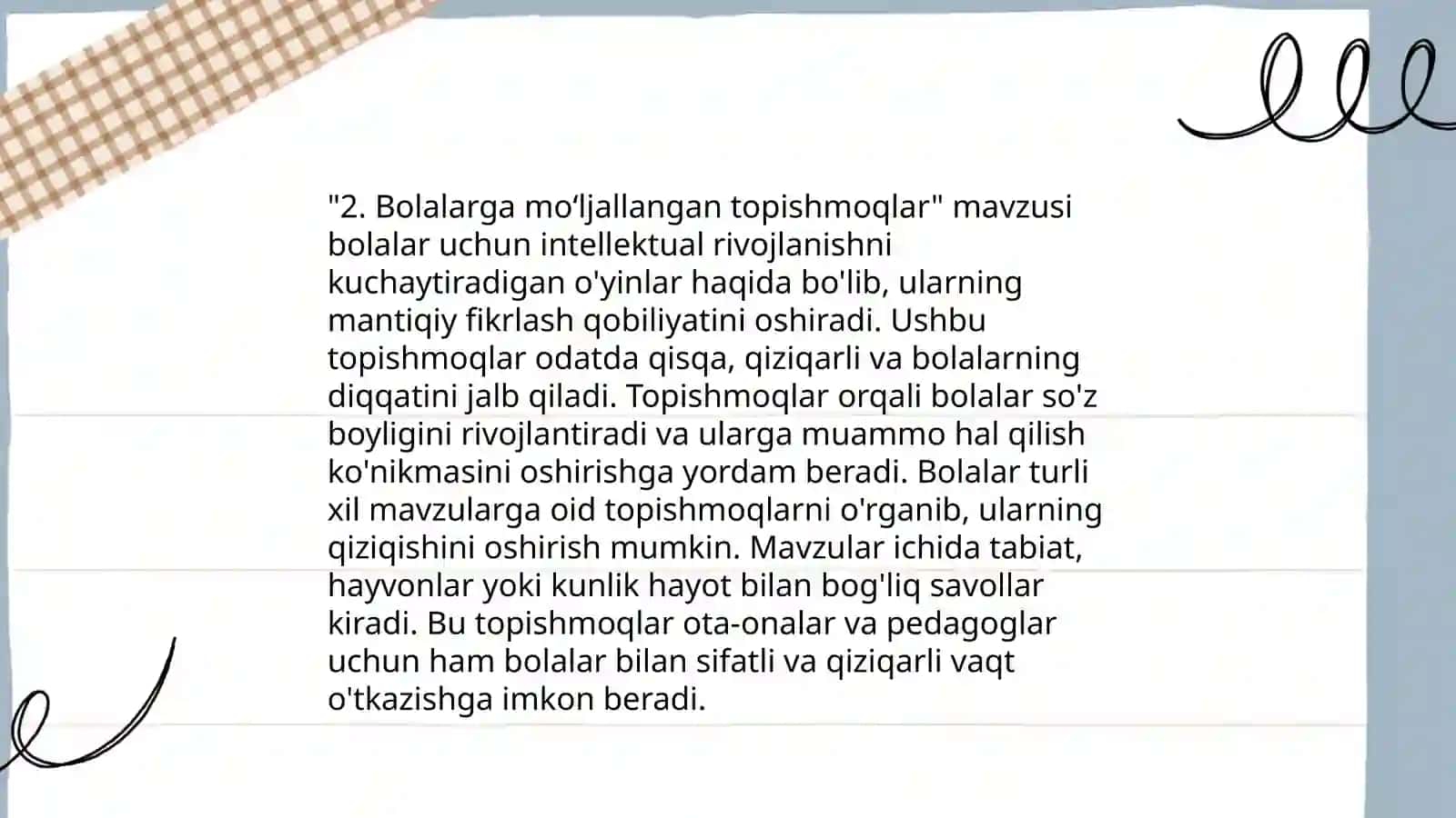 Topishmoqlar tarixi 4