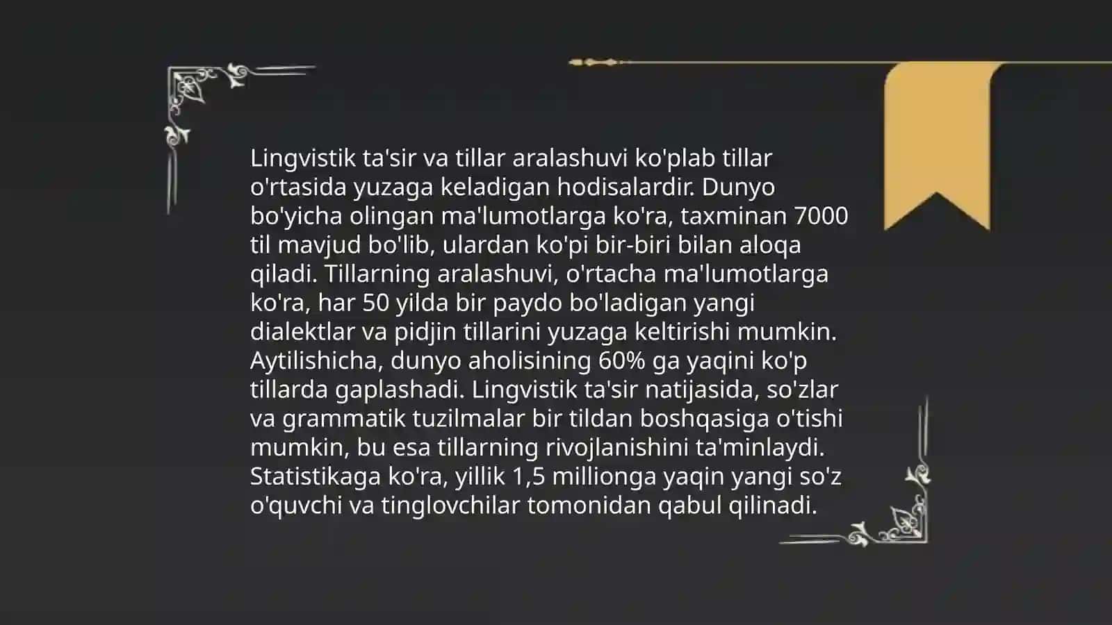 Xurramova Lolaning ona tili fanidan tayyorlagan taqdimot ishi 4