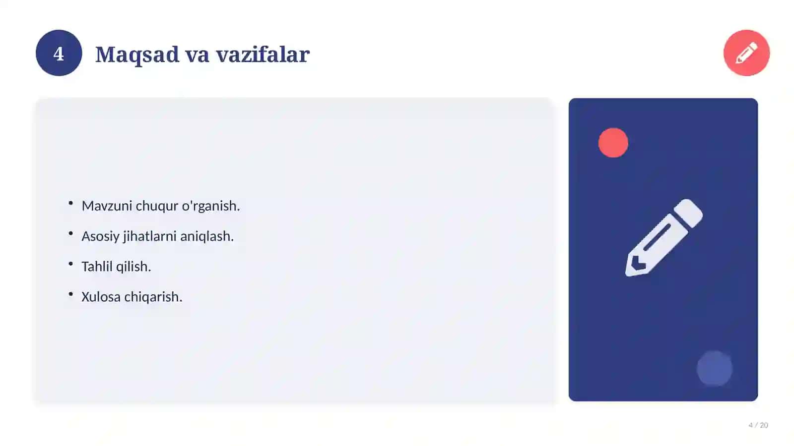 Informatika fanidan 8-sinf loyiha ishi 4