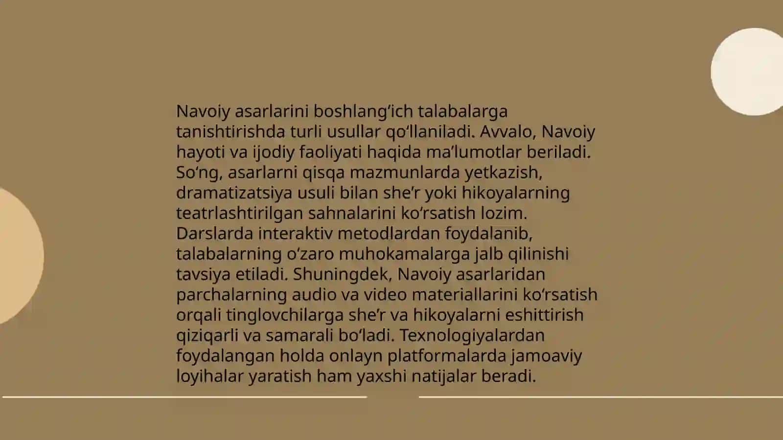 Boshlangʻich taʼlimda Alisher Navoiy asarlarini oʻqitish usullari fanining maqsad va vazifalari 4