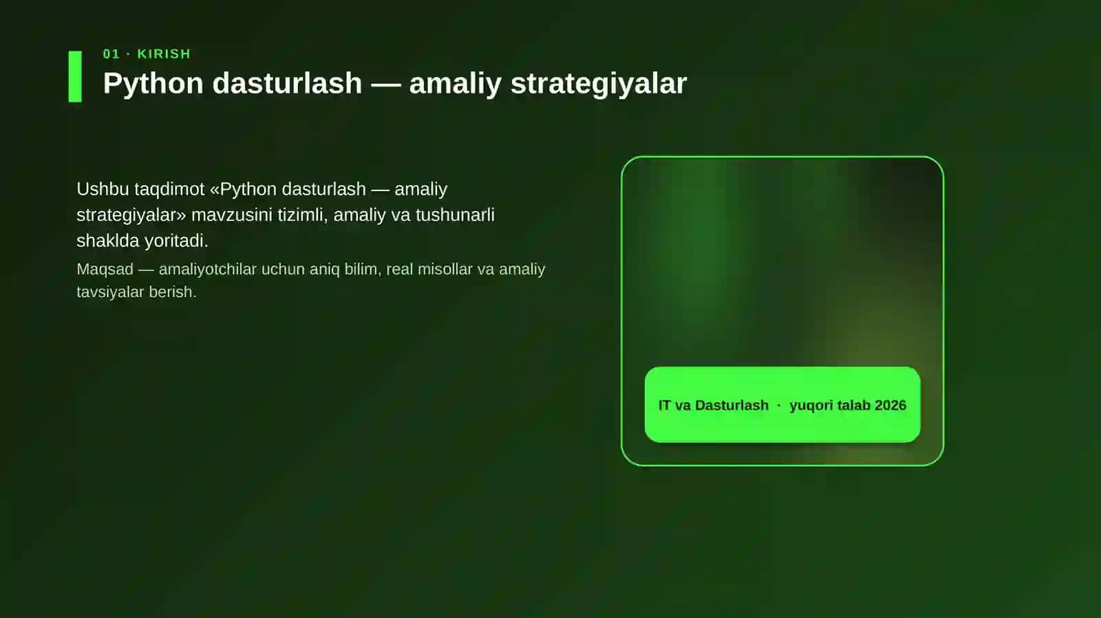 Python dasturlash — amaliy strategiyalar 4