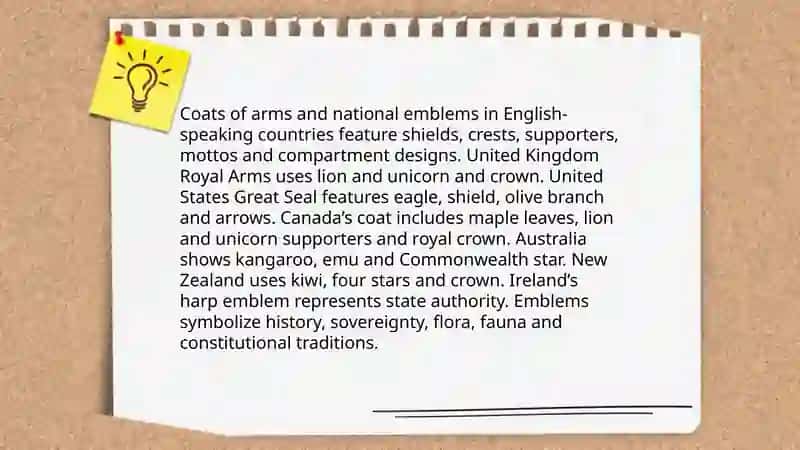 National symbols of English speaking countries 4