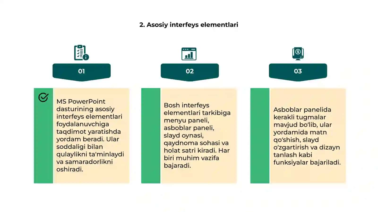 Ms PowerPoint dasturi 4