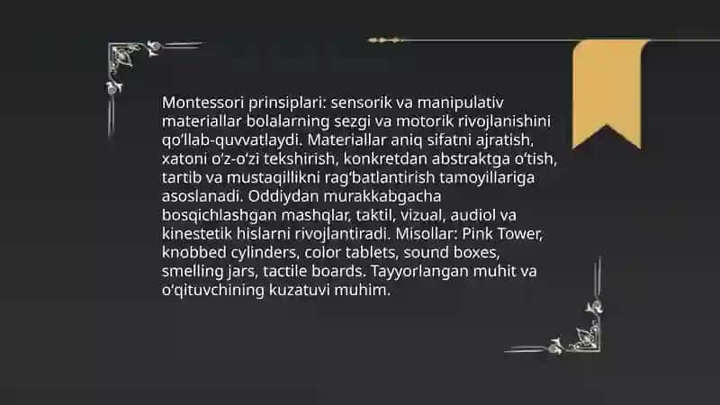 Musiqa, ritmika va musiqa asboblaridan foydalanish usullari 4