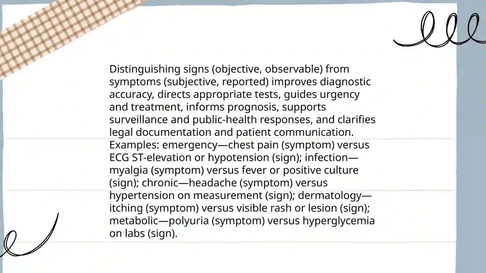 Difference Between Sign and Symptom 4