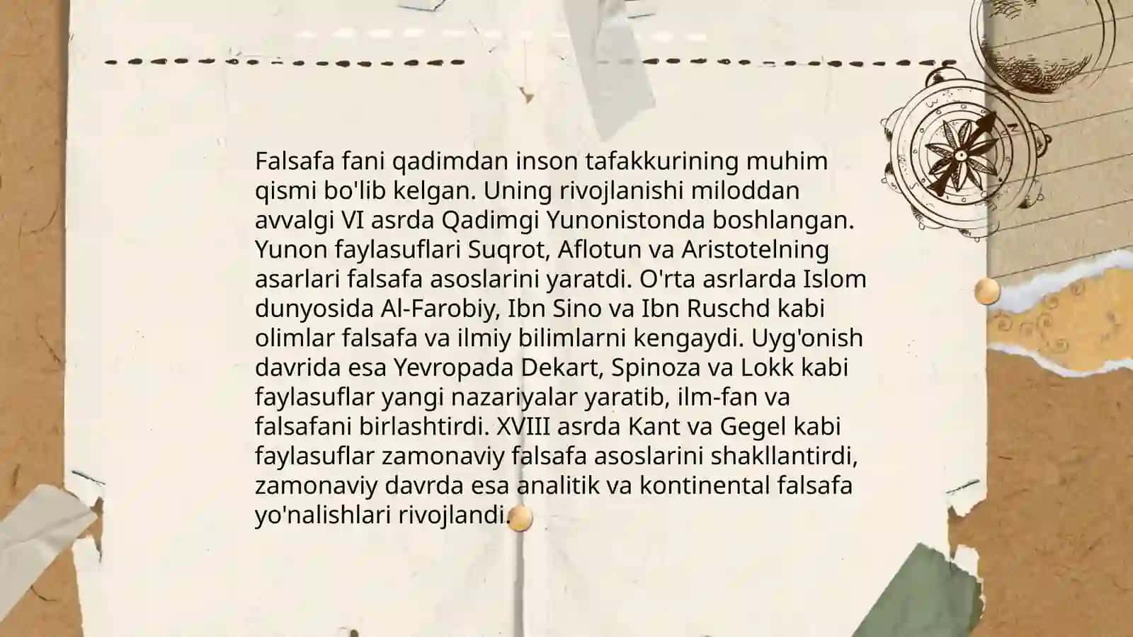 Falsafa fanining predmeti, mazmuni va jamiyatdagi roli 4