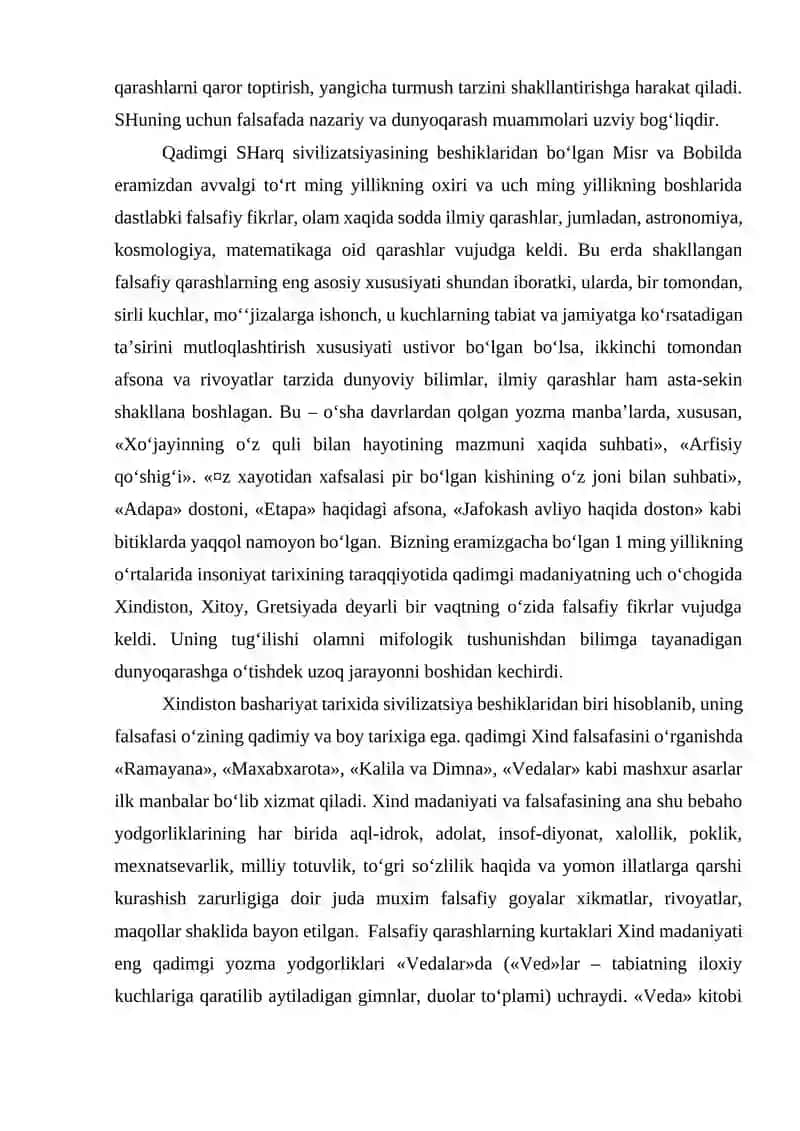 Falsafiy tafakkur taraqqiyoti bosqichlari 4