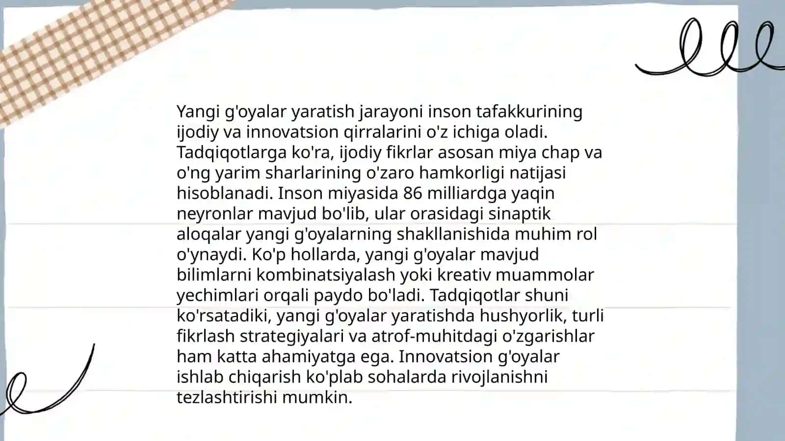 Kreativ fikrlash va uni rivojlantirish yoʻllari 4