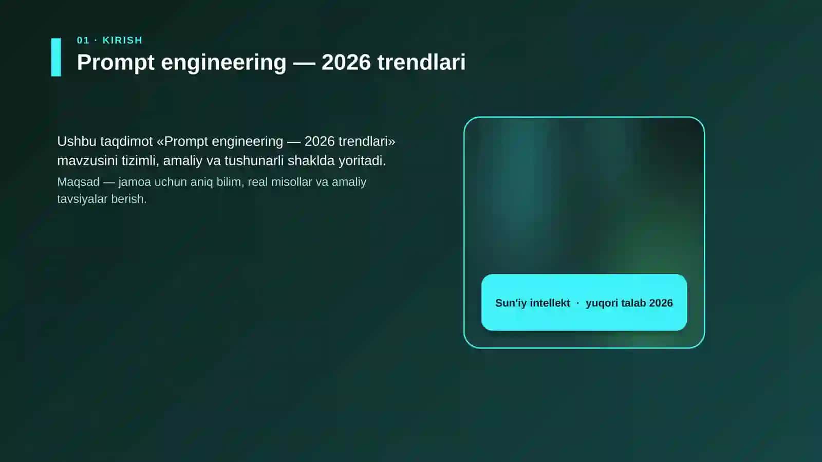 Prompt engineering — 2026 trendlari 4