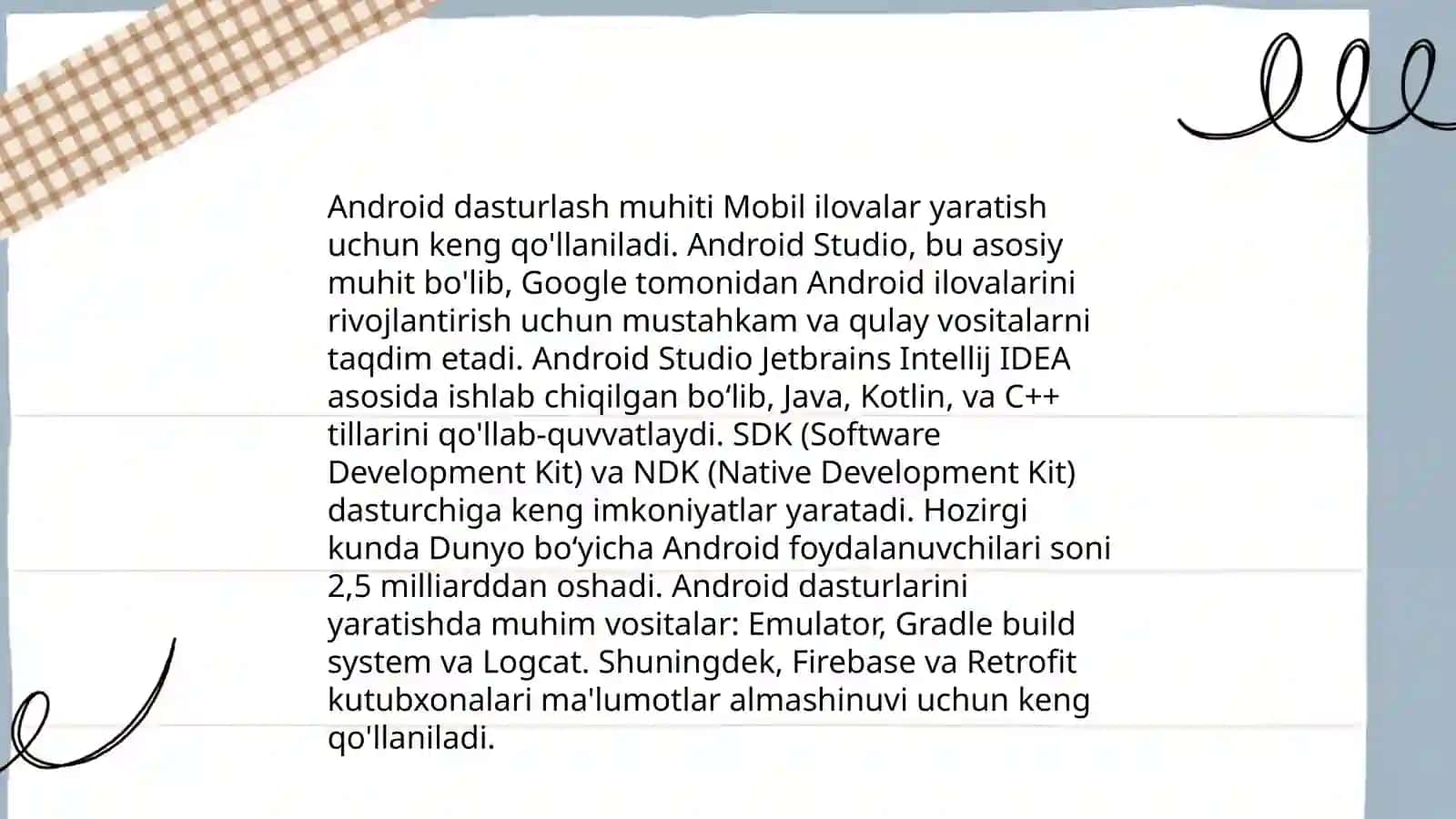 Java tilida mobil ilova yaratish 4