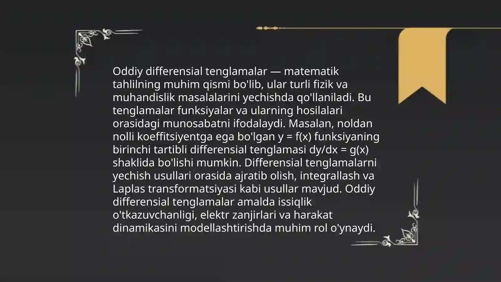 Differensial tenglamalar 4