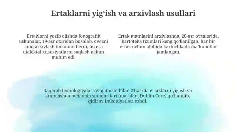 Xalq ertaklarini oʻrgangan folklorshunos olimlar faoliyati 4