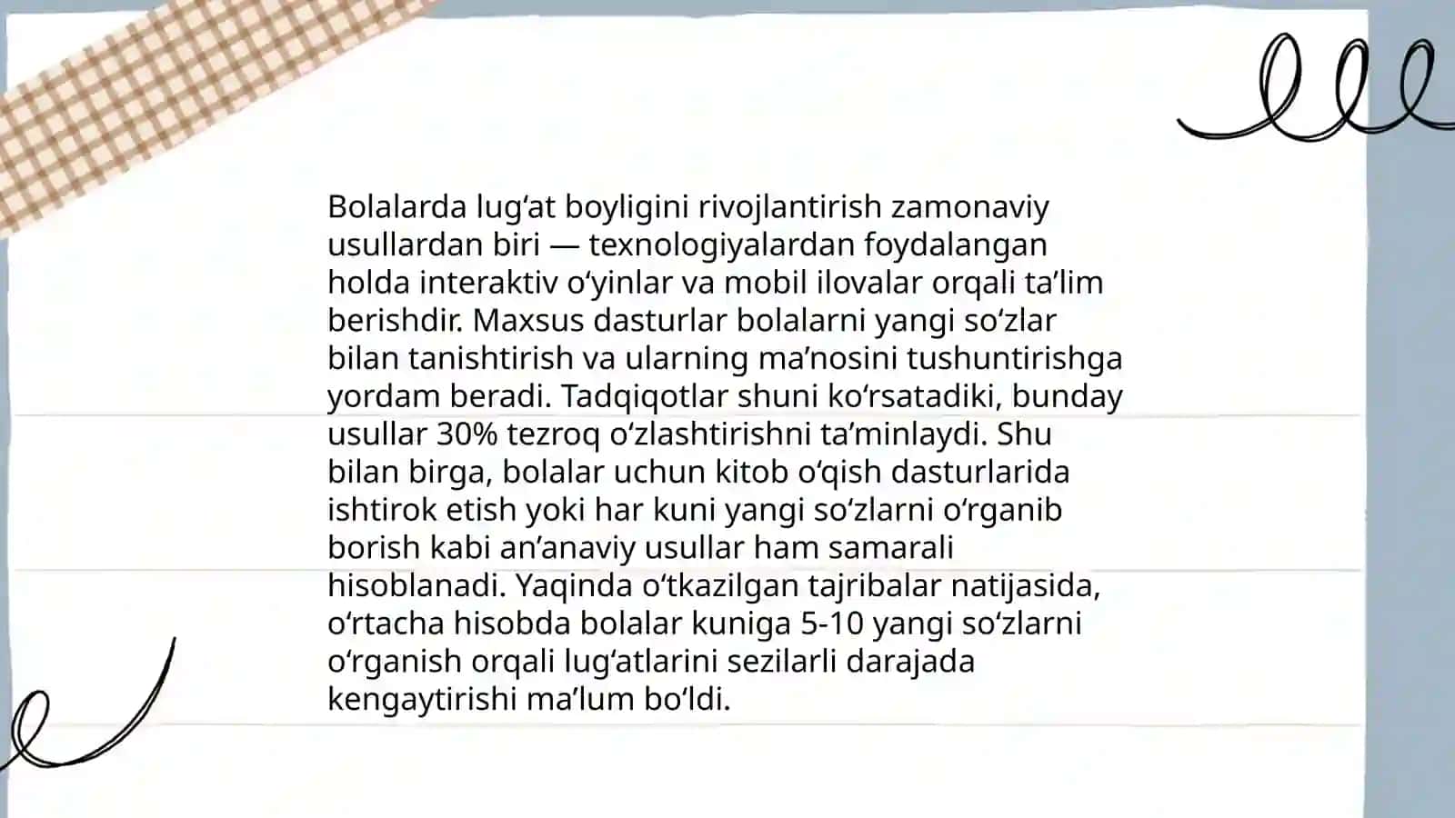 So'z boyligini oshirish uchun o'yin metodlari 4