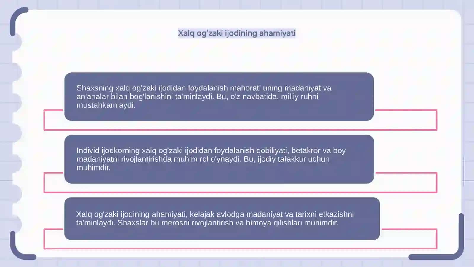Xalq og'zaki ijodidan foydalanish mahorati 4