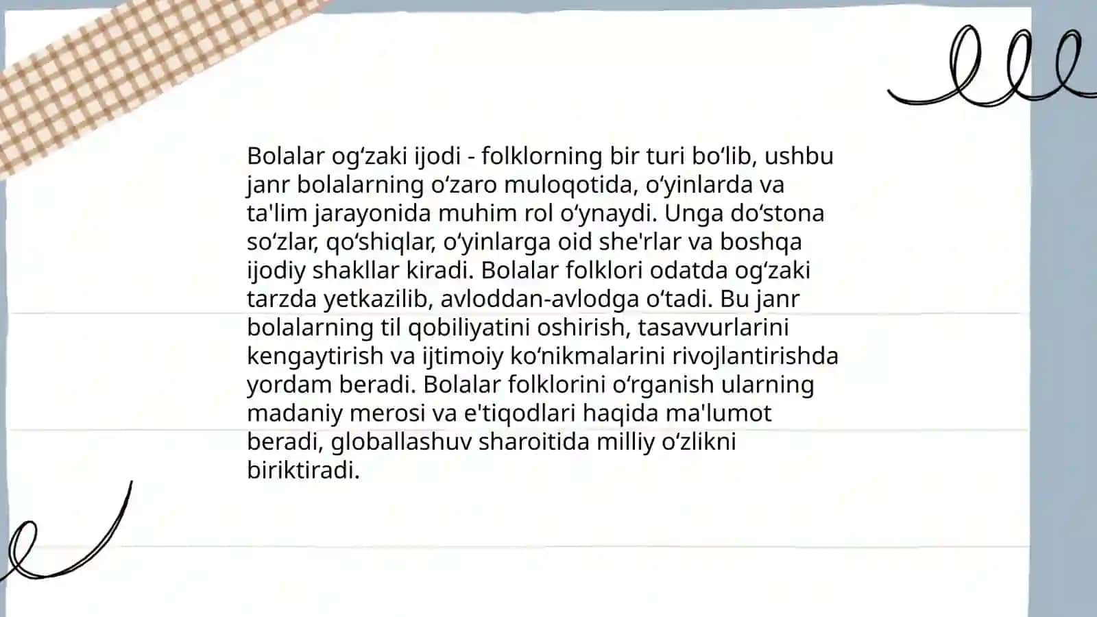 Bolalar folklori tarixiy taraqqiyoti 4