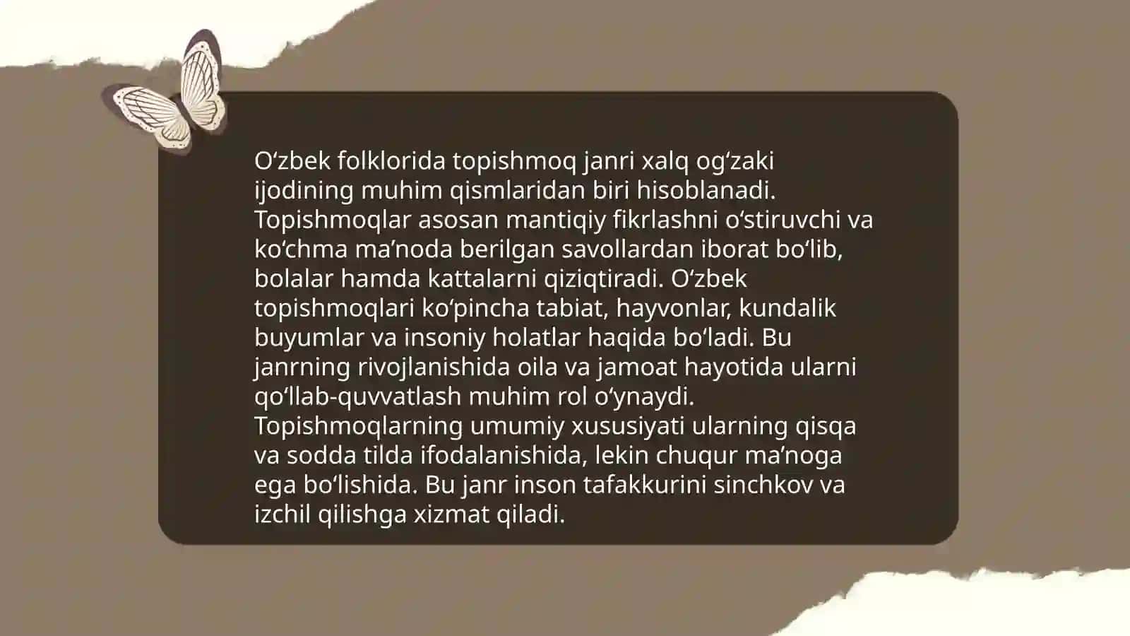 Oʻzbek folklori taqdimoti 4