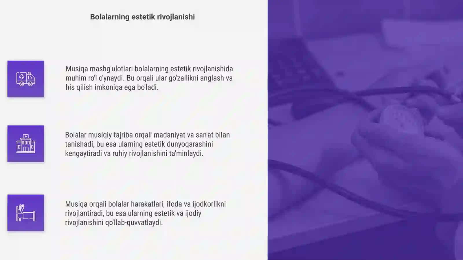 Musiqa mashg'ulotlarining bolaning estetik tarbiyasidagi roli 4