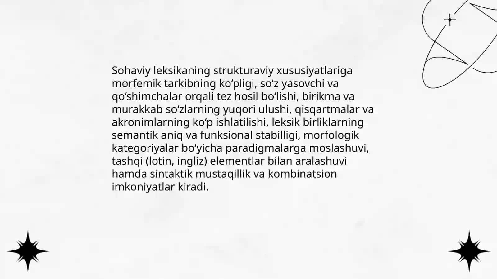 Sohaga oid terminologiya 4