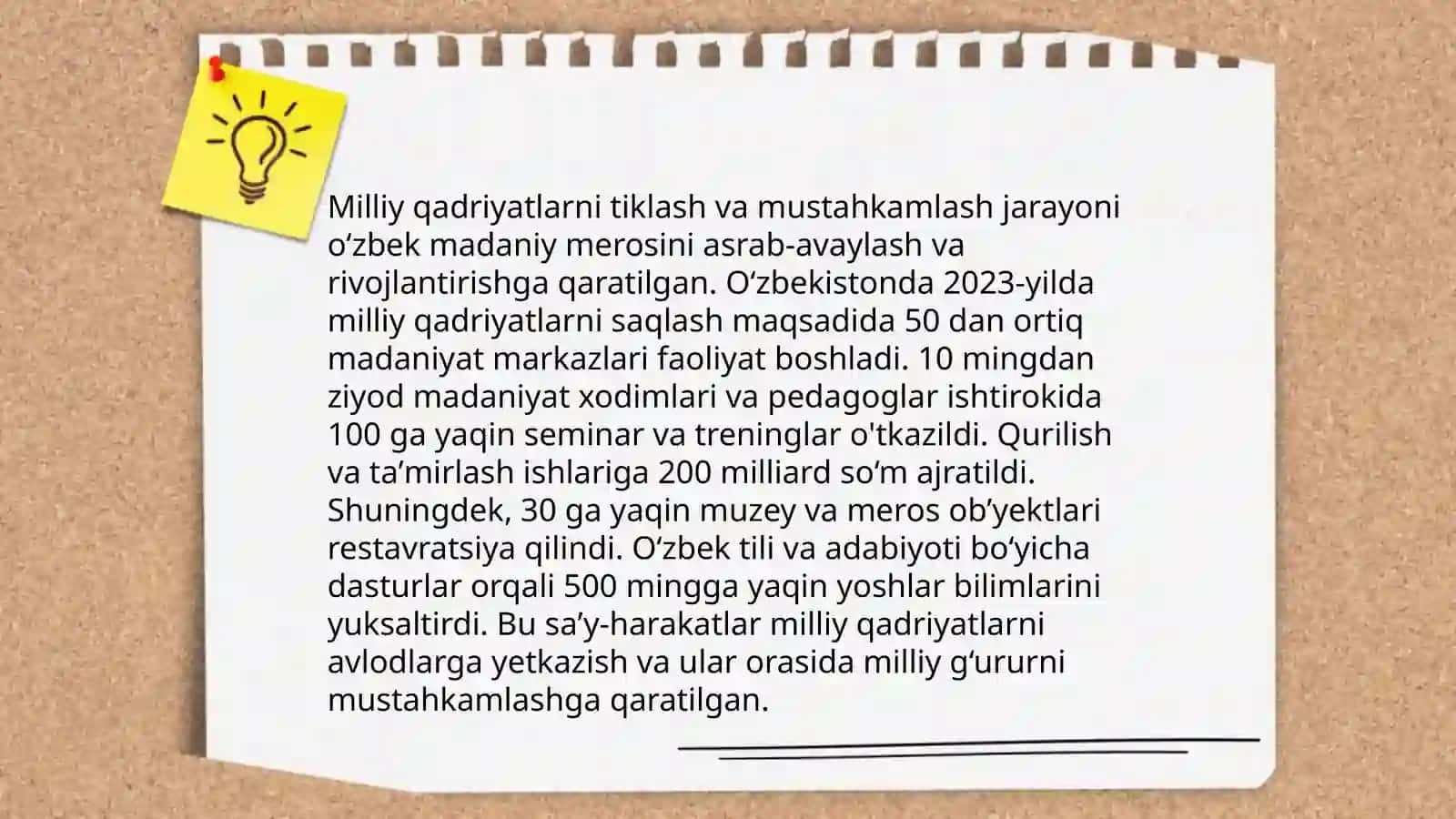 Yangi O‘zbekistonda amalga oshirilayotgan ma’naviy o‘zgarishlar 4